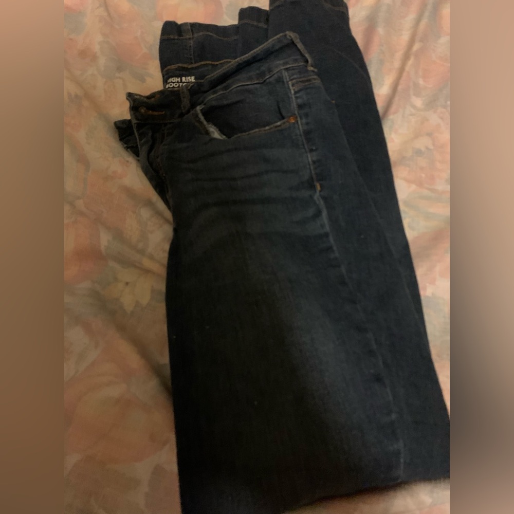 High rise bootcut jeans